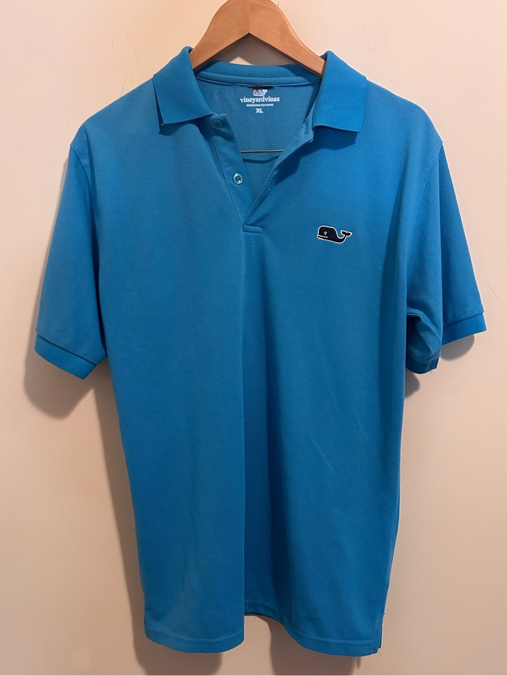 Vineyard Vines Men's Polo in Turquoise Blue